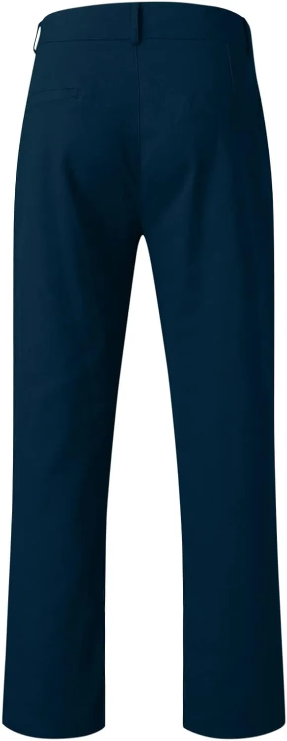 Mens Casual Stretch Dress Pants Slim Fit Solid Color Skinny Long Work Pant Flat-Front Business Golf Dress Chinos Pant