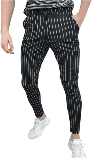 Mens Chinos Slim Fit Men's Casual Pants & Capris Men's Straight-Fit Casual Stretch Chino Trouser White Linen Trousers