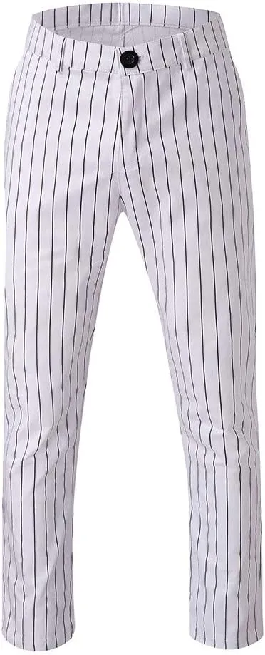 Mens Chinos Slim Fit Men's Casual Pants & Capris Men's Straight-Fit Casual Stretch Chino Trouser White Linen Trousers