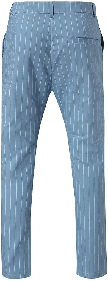 Mens Chinos Slim Fit Men's Casual Pants & Capris Men's Straight-Fit Casual Stretch Chino Trouser White Linen Trousers