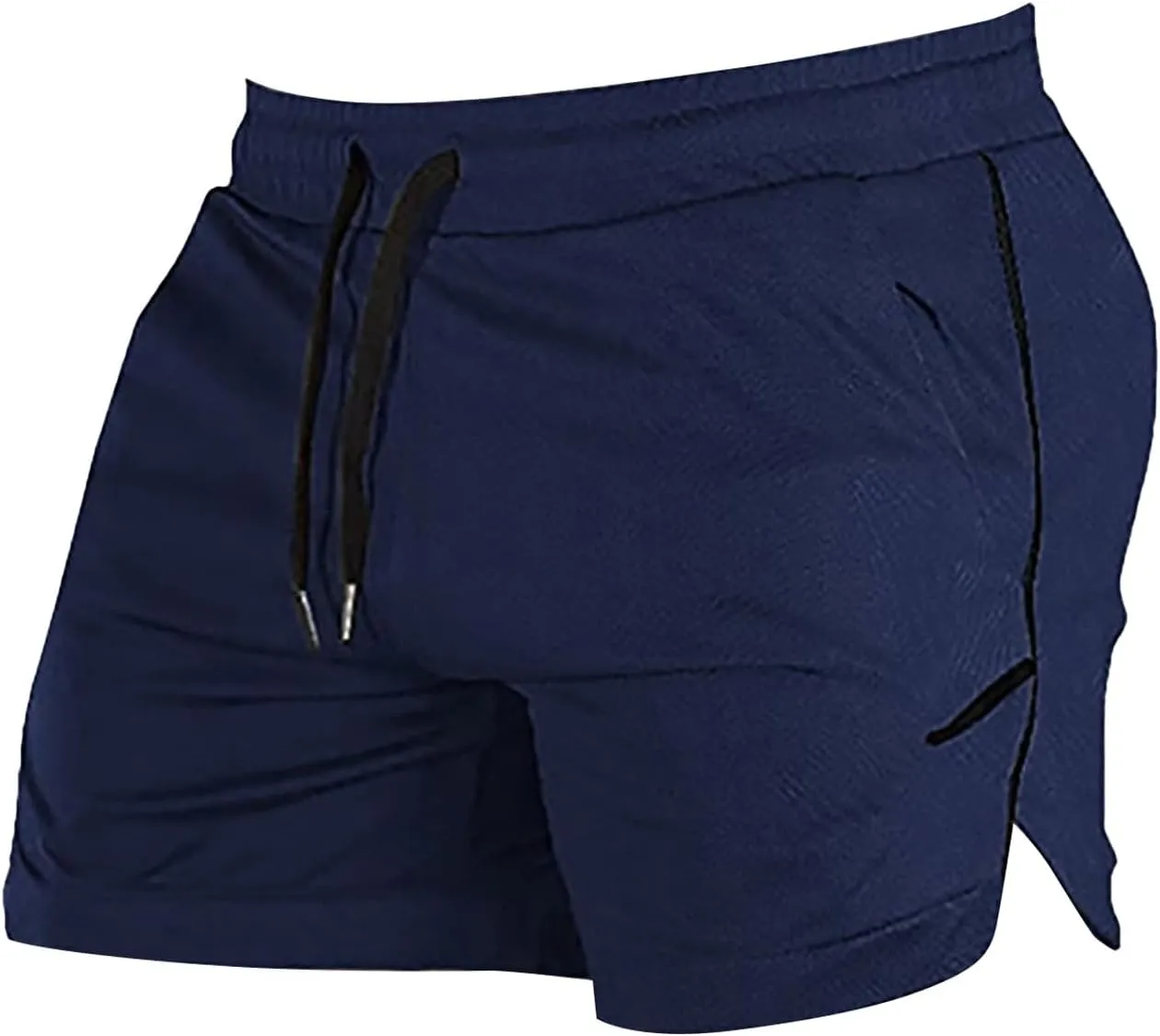 Mens Fitness Shorts Lightweight Quick Drying Combat Track Expandable Drawstring Capris Gym Bodybuilding Yoga Muscle Pant 2024