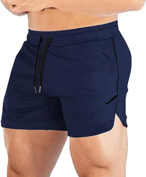 Mens Fitness Shorts Lightweight Quick Drying Combat Track Expandable Drawstring Capris Gym Bodybuilding Yoga Muscle Pant 2024