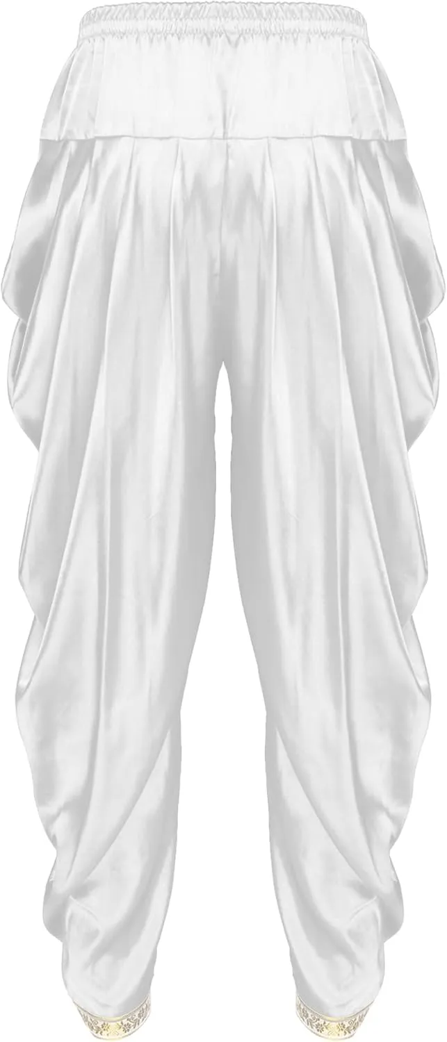 Mens Harem Pants Satin Yoga Beach Baggy Summer Trousers