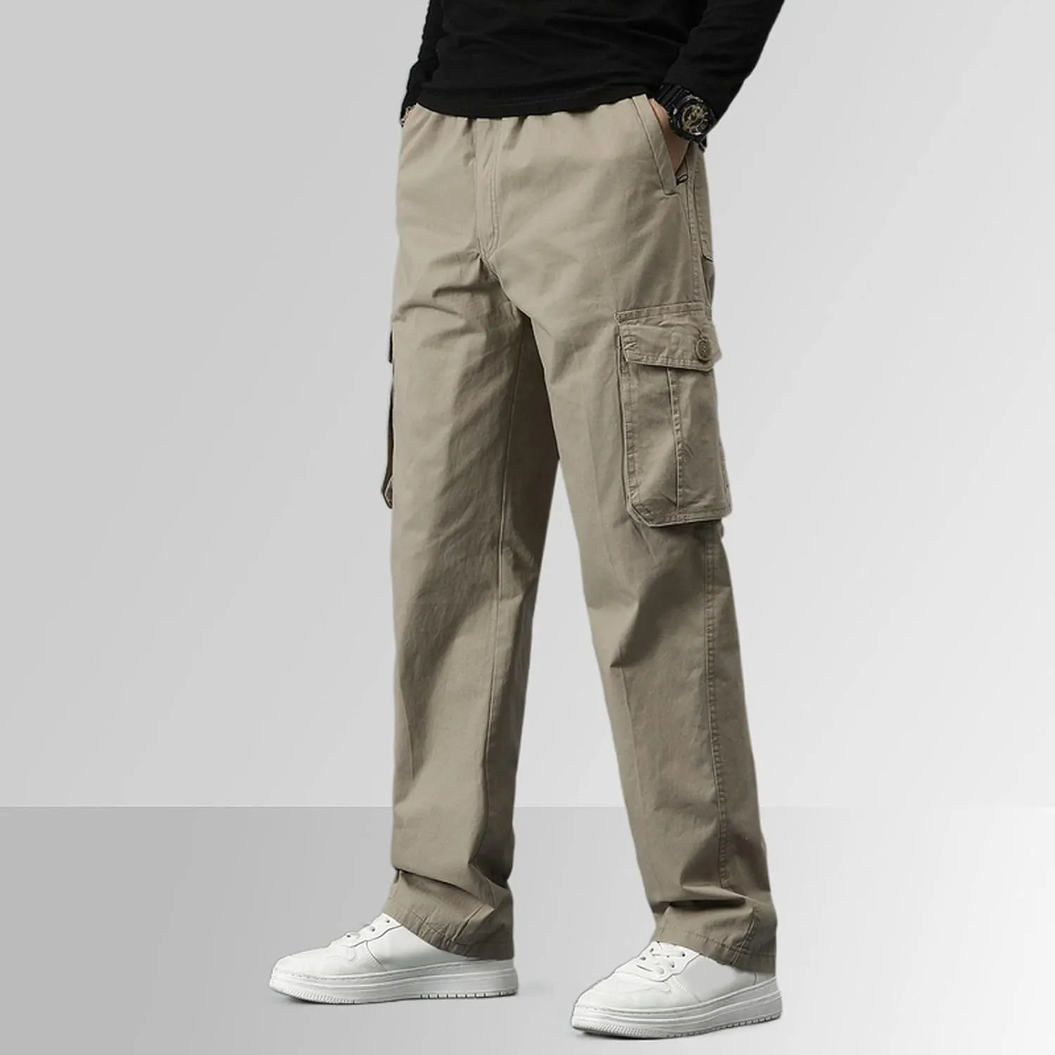 Mens Multi Pockets Cargo Pants Hiking Combat Work Outdoor Trousers Ripstop Wild Cargo Pants with Pockets
