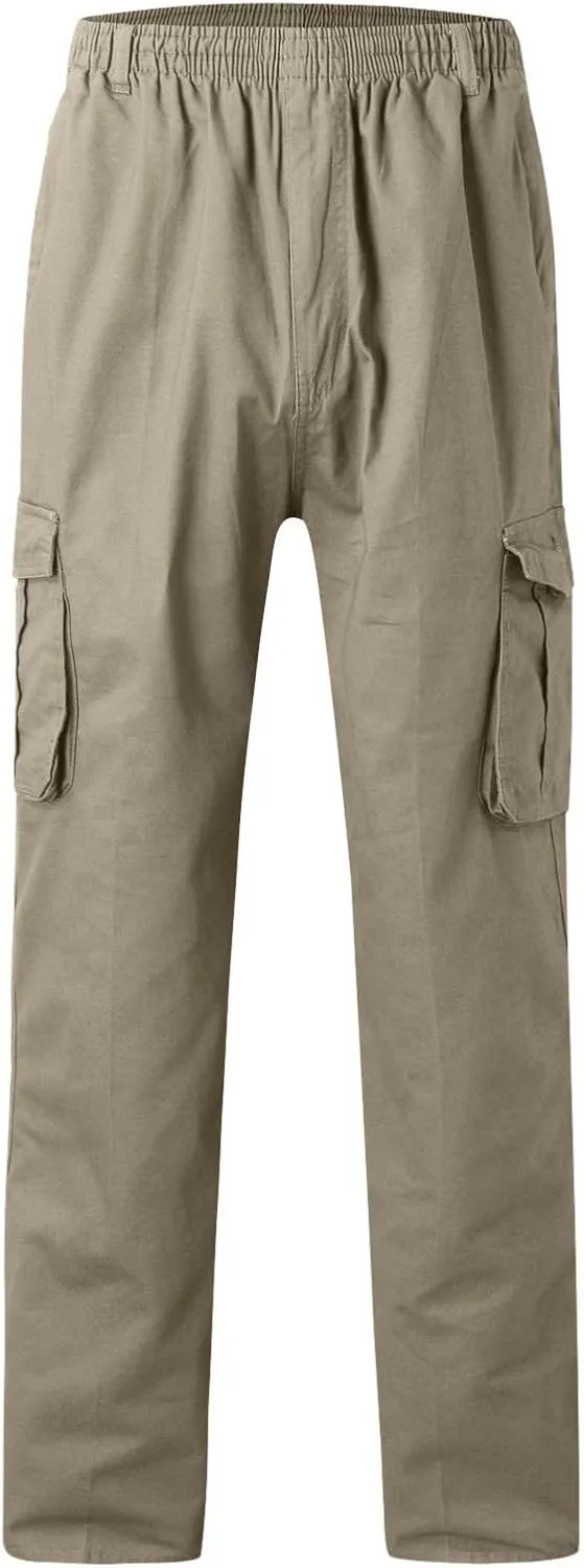 Mens Multi Pockets Cargo Pants Hiking Combat Work Outdoor Trousers Ripstop Wild Cargo Pants with Pockets