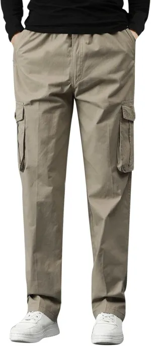 Mens Multi Pockets Cargo Pants Hiking Combat Work Outdoor Trousers Ripstop Wild Cargo Pants with Pockets