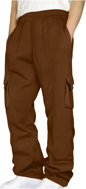 Men's Slim Fit Chino Pants Men's Pants Chain Men's Heavyweight Fleece Cargo Pantsmen's Military Cargo Tactical Pants