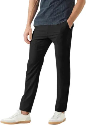Mens Slim Fit Stretch Formal Pants Casual Business Flat-Front Dress Pants Big and Tall Wrinkle Free Golf Chinos Pant