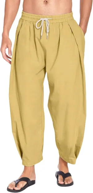 Mens Sweatpants with Pockets Big and Tall Mens Cargo Pants Hiphop Rock Street Harem Pants Sweatpants for Men Joggers