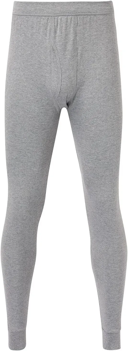 Mens Thermal Underwear Pants Lightweight Long Johns Bottoms Elastic Waist Thermal Leggings for Men Cold Weather