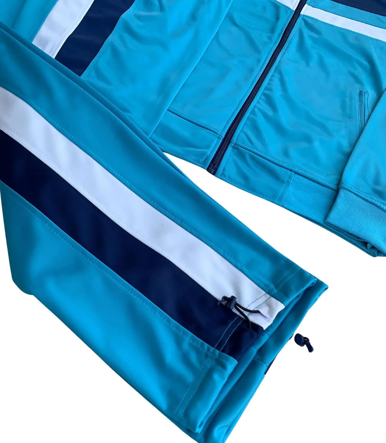 Men's Tracksuit Warm-Up 2-piece Retro Style Track Jacket & Pants Matching Set