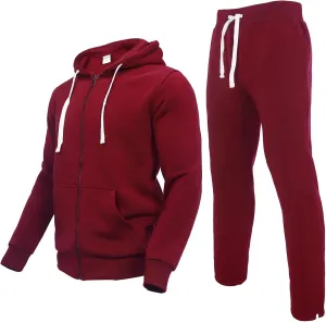 Men's Tracksuits Sweatsuits 2 Piece Casual Sweat Jogging Suit Set Athletic Full Zip Hoodies and Sweatpant Outfits