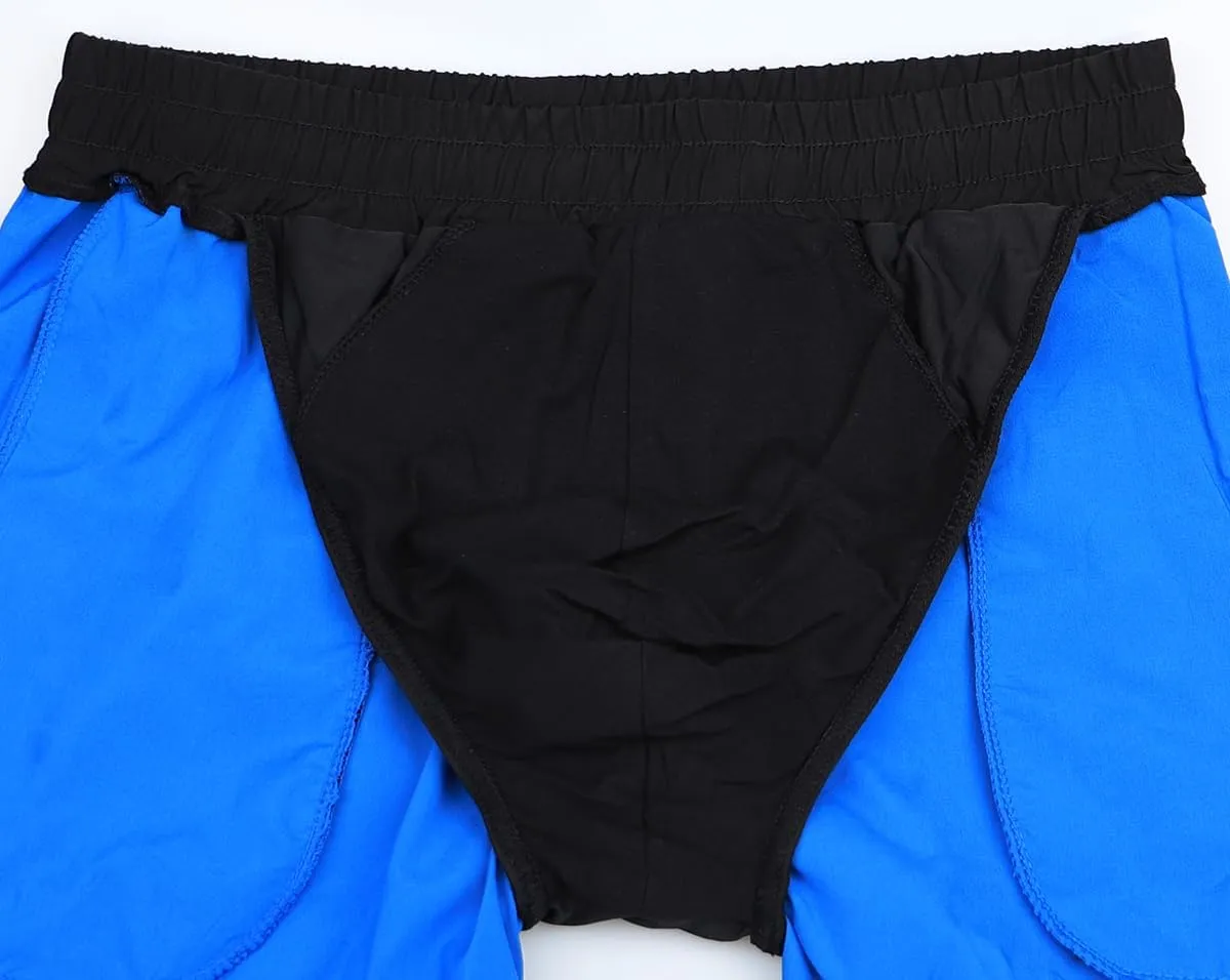 Muscle Alive Men's 4" Running Workout Shorts with Lining