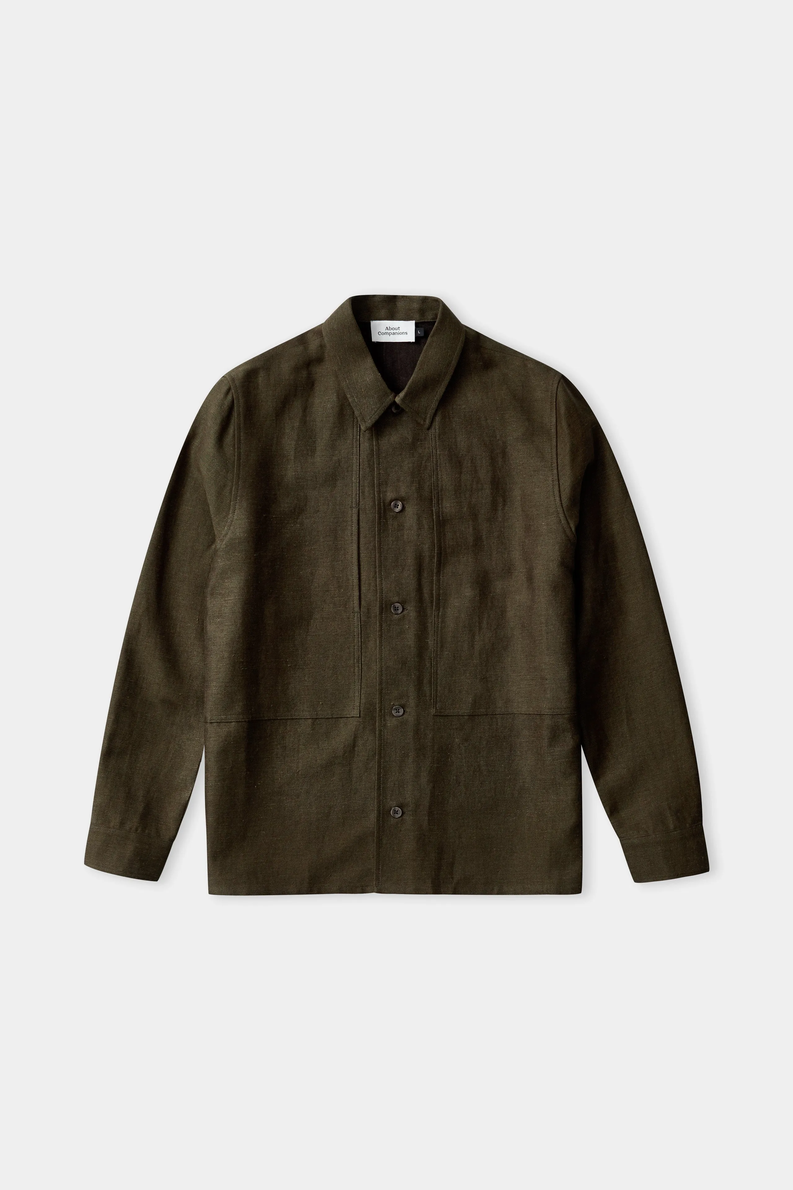 OWE overshirt winter linen olive