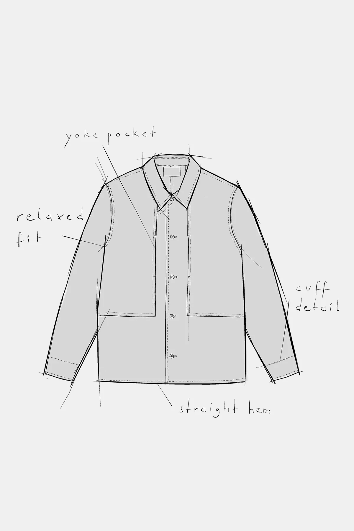 OWE overshirt winter linen olive