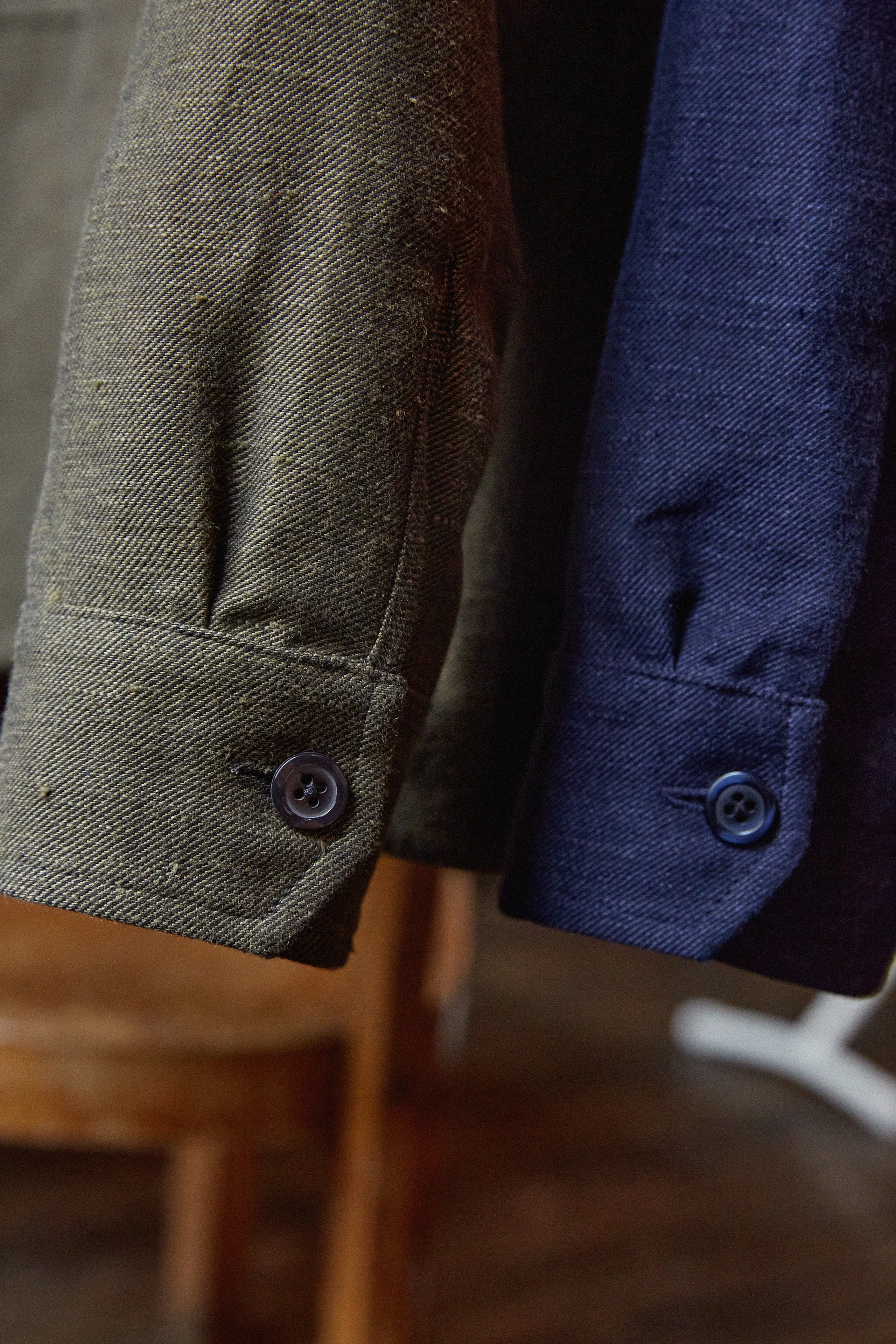 OWE overshirt winter linen olive
