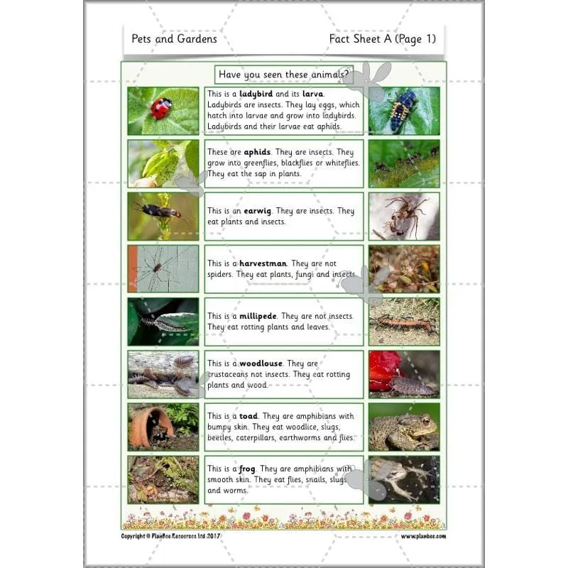 Pets and Gardens