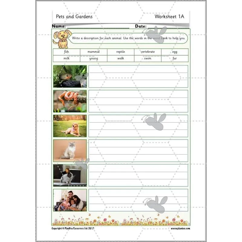 Pets and Gardens