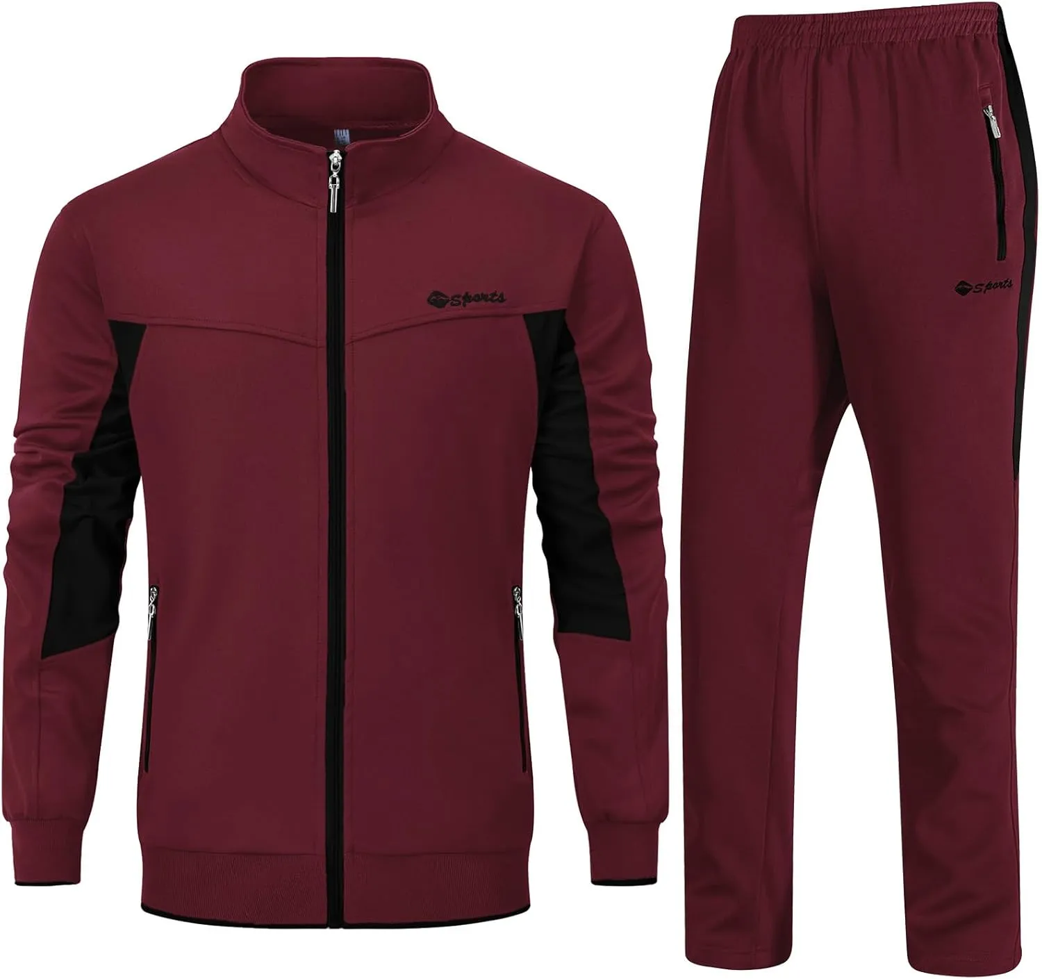 Rdruko Men's Tracksuit Sweatsuits 2 Piece Set Athletic Jogging Gym Activewear Sweat Track Suits Sets