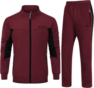Rdruko Men's Tracksuit Sweatsuits 2 Piece Set Athletic Jogging Gym Activewear Sweat Track Suits Sets