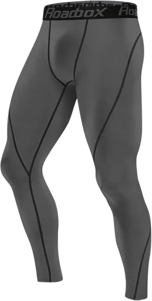 Roadbox 1, 2 or 3 Pack Men's Compression Pants Athletic Base Layer Cycling Tights Leggings for Running Yoga Basketball