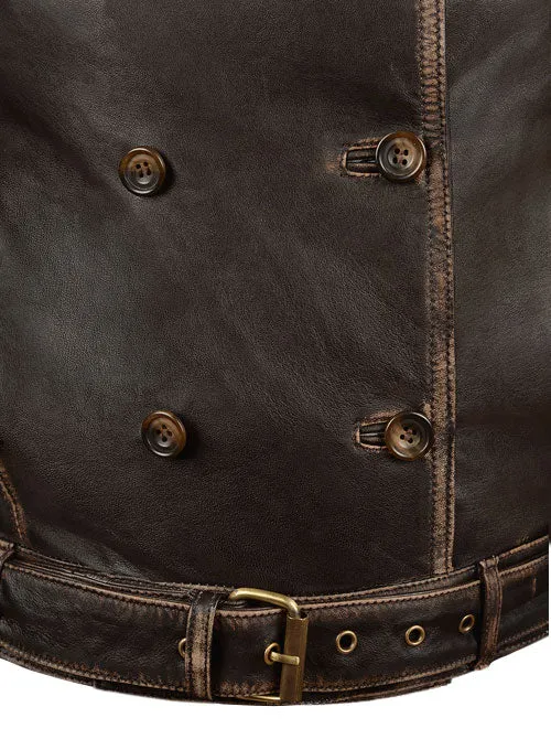 Scarlett Johansson The Winter Soldier Genuine Brown Leather Jacket