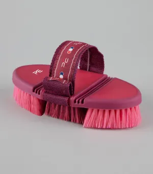 Soft-Touch Flexi Body Brush Wine & Fuchsia