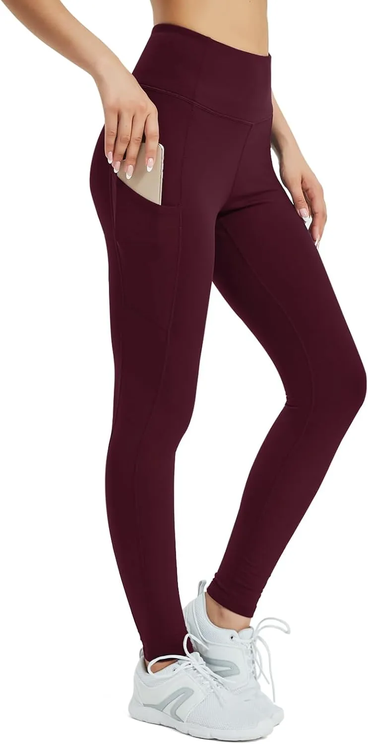 SP3LOPS Fleece Lined Leggings Women,Waterproof Winter Thermal Leggings for Women, Thick Warm Lined Yoga Pant Pockets