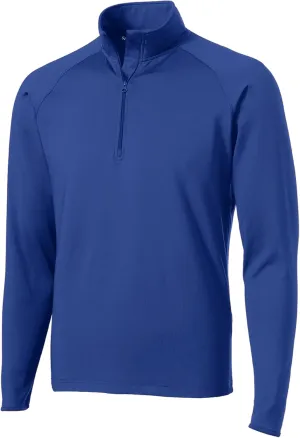 SPORT-TEK Men's Tall Sport Wick Stretch 1/2 Zip Pullover