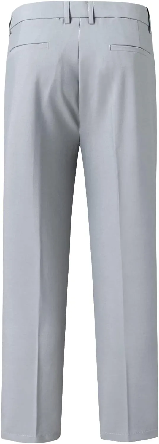 Suit Pants for Men's,Slim Fit Zipper Button Chino Work Suit Pants Business Straight Leg Skinny Suit Trousers