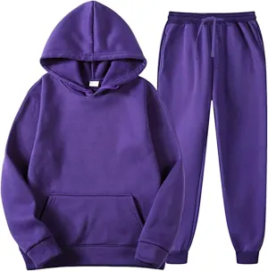 Sweat Suits for Men 2 Piece Set Sport Outfits Pullover Hoodie Sweatshirt Tracksuit & Joggers Sweatpants Sweatsuit Set