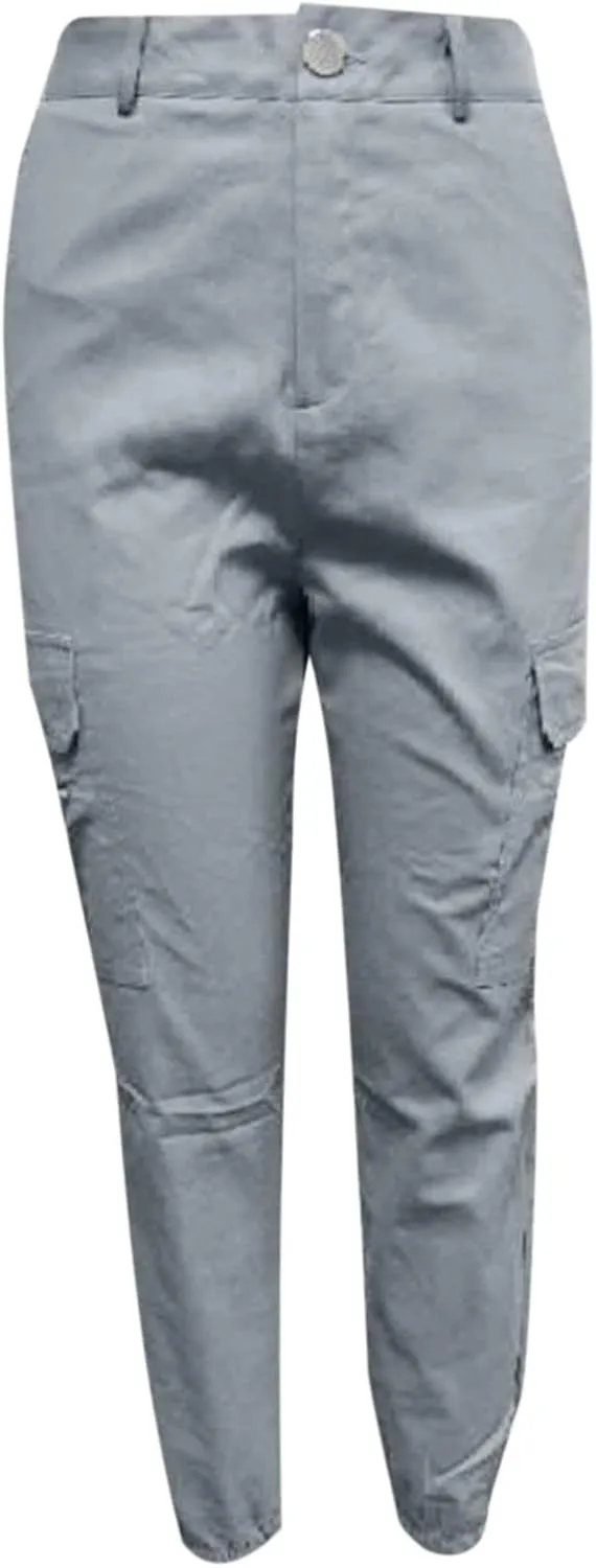 Tactical Pants for Women Skinny Stretch Cargo Pants High Waisted Straight Leg Pants Bound Feet Ripstop Cargo Trousers