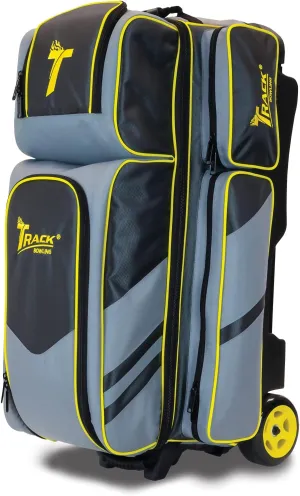 Track Select Triple Roller Bowling Bag - Grey/Yellow