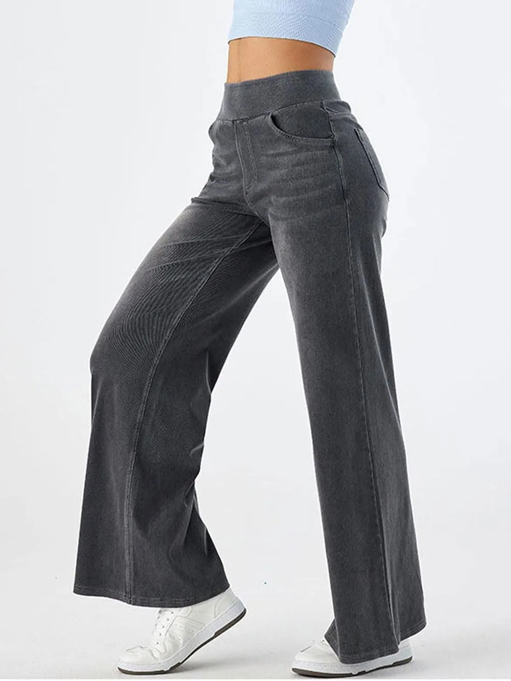 utcoco Straight Leg Jeans for Women 2025 Loose Y2K High Waist Wide Leg Macroelastic Denim Pants Trousers