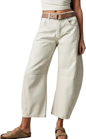 Women Linen Summer Letter Patched Palazzo Lounge Pants High Waist Stretchy Slim Fit Trousers Beach
