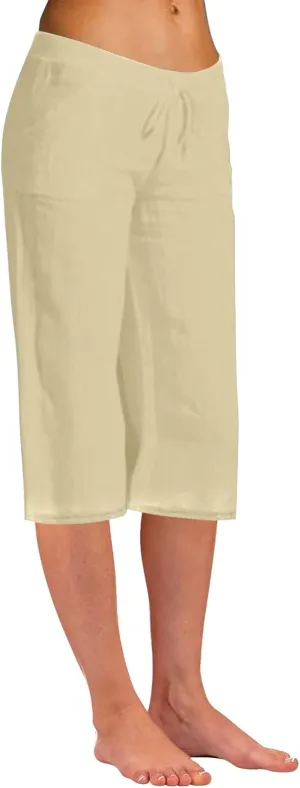 Women Linen Summer Y2K Streetwear Pants Elastic Waisted Baggy Stretchy Plus Size Trousers Travel