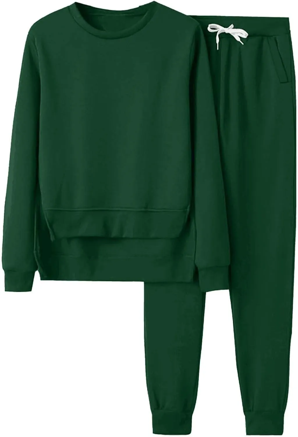Women's 2 Piece Outfits Long Sleeve Crewneck Comfy Loungewear Jogger Sweatsuit Sets Sweatsuits