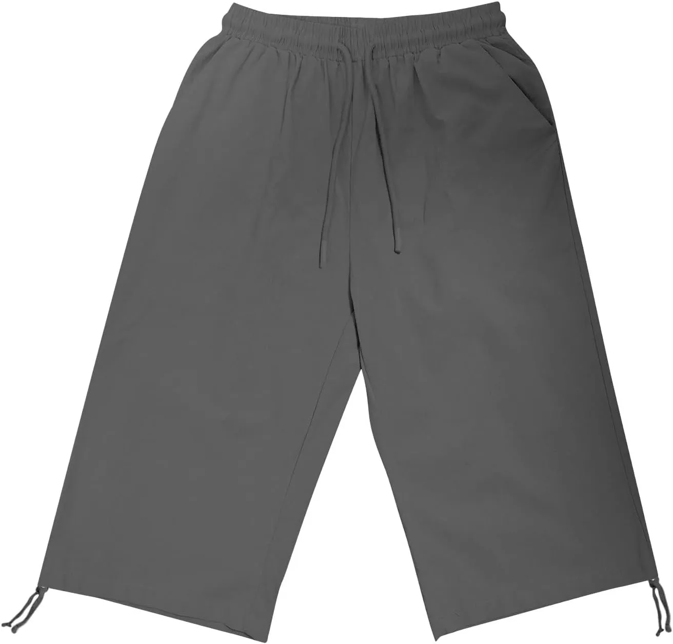 Women's Cotton Linen Summer Palazzo Pants Loose Cotton and Linen Pants Summer Drawstring Waist Wide Leg Pants