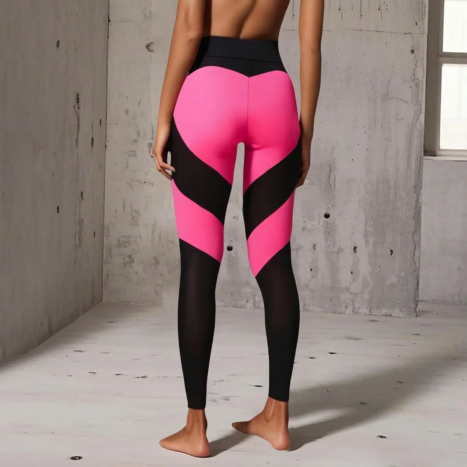 Women's High Waist Leggings Heart Butt Yoga Trousers Jogging Bottoms Push Up Fitness Trousers Women Leggings Gym
