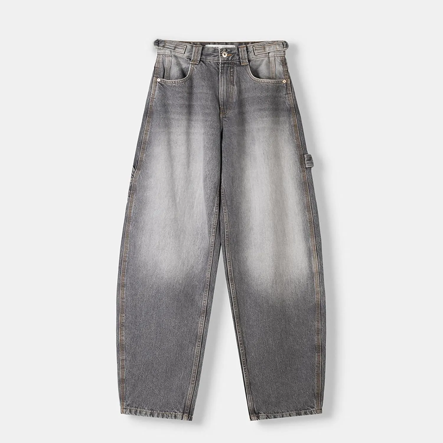 Women's Wide Leg Boyfriend Denim Pants - Low Rise Baggy Casual Loose Jeans - Y2K E-Girl Style