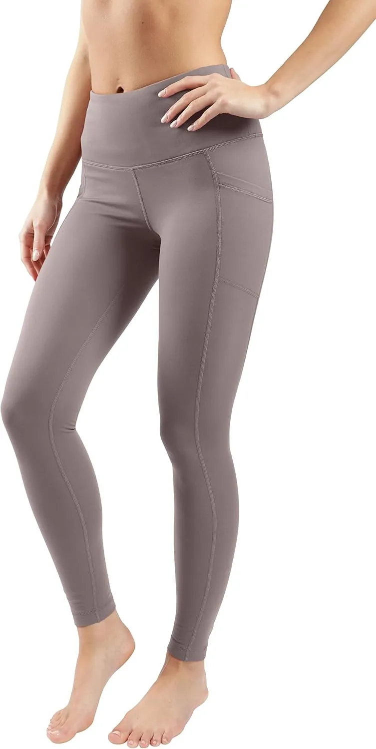 Yogalicious Squat Proof Fleece Lined High Waist Legging with Pockets for Women