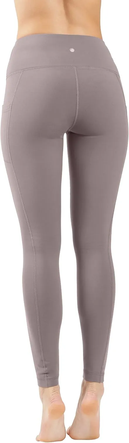 Yogalicious Squat Proof Fleece Lined High Waist Legging with Pockets for Women