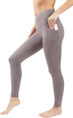 Yogalicious Squat Proof Fleece Lined High Waist Legging with Pockets for Women