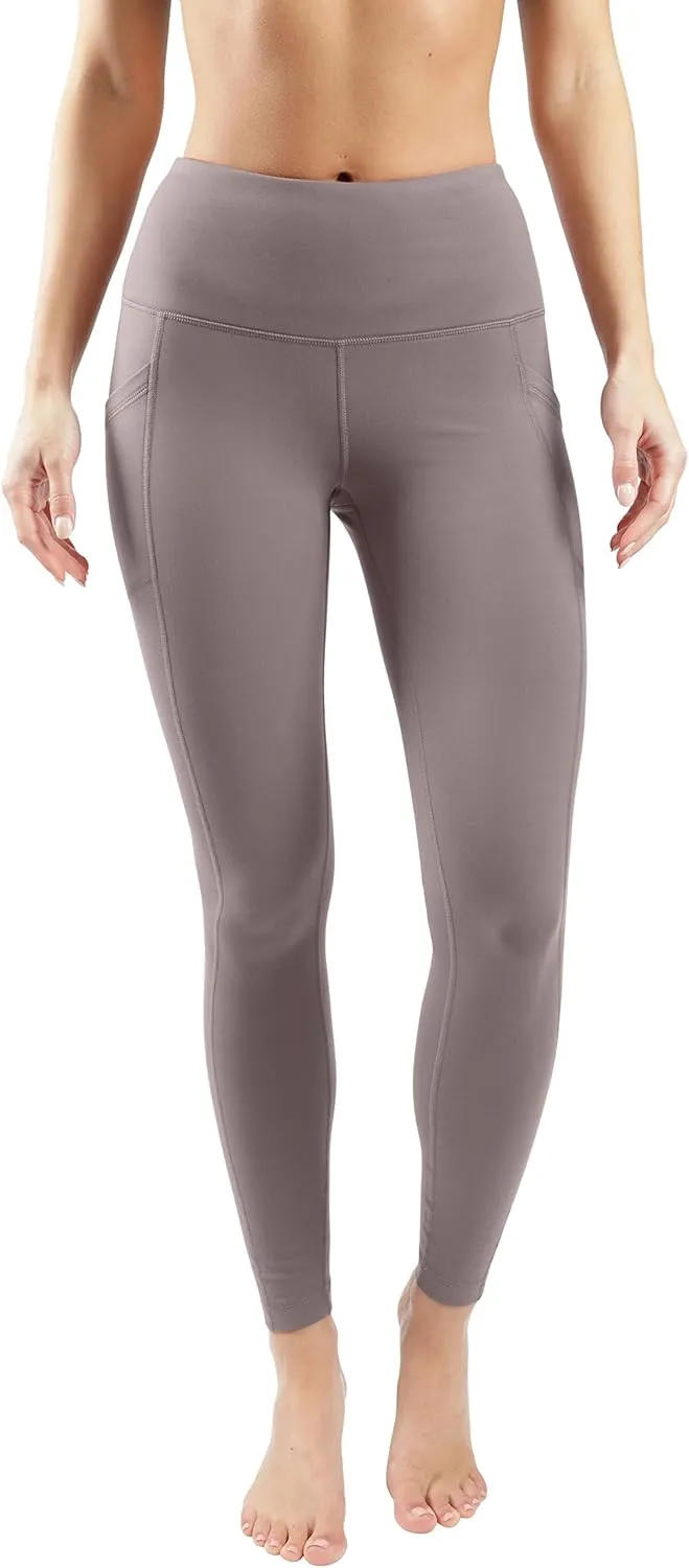 Yogalicious Squat Proof Fleece Lined High Waist Legging with Pockets for Women